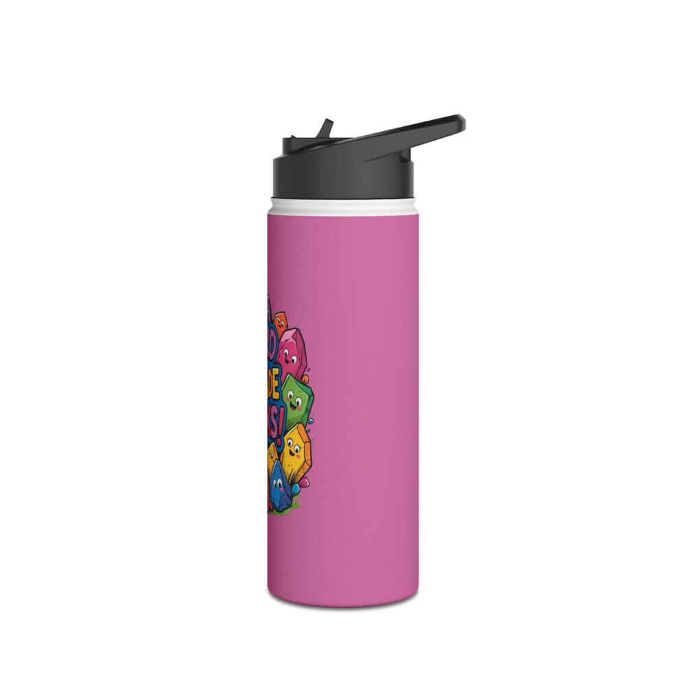 Third Grade Rocks (pink) - Stainless Steel Water Bottle - Image 8