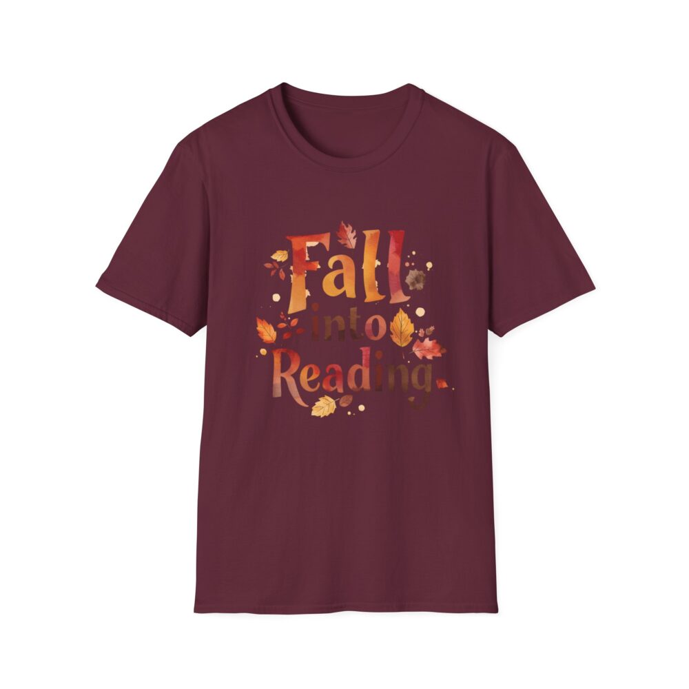 Fall Into Reading-Unisex Soft style T-Shirt - Image 17