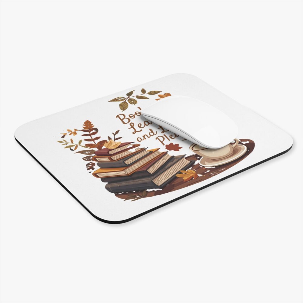 Books, Leaves, and Lattes Please - Mouse Pad - Image 3