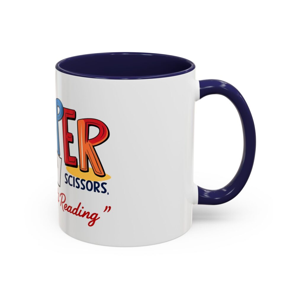 Rock, Paper, Scissors, Nothing Beats Reading - Coffee Mug - Image 6