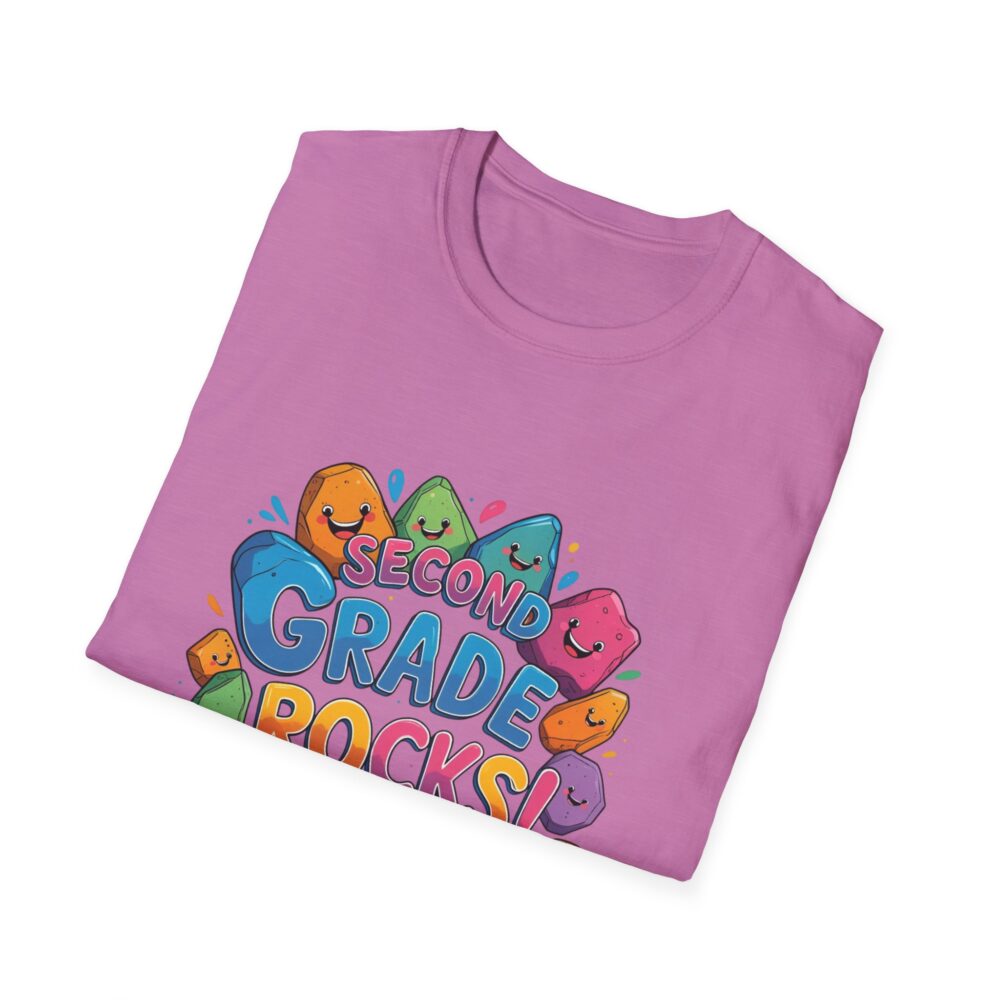 Second Grade Rocks - Unisex Soft style T-Shirt - Image 48