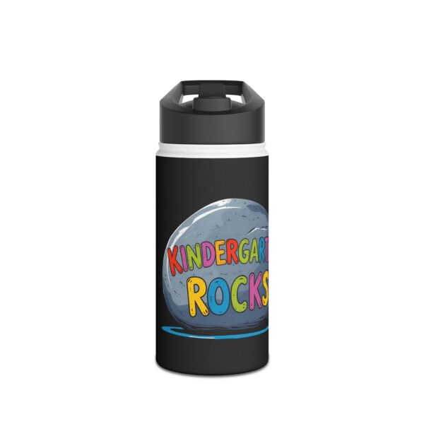 Kindergarten Rocks (black) - Stainless Steel Water Bottle