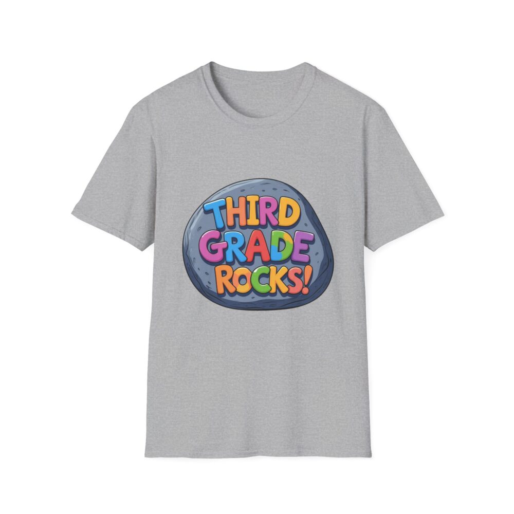 Third Grade Rocks - Unisex Soft style T-Shirt - Image 13
