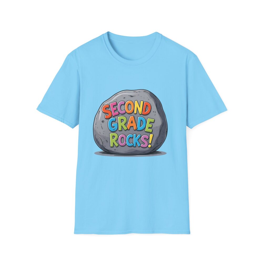 Second Grade Rocks - Unisex Soft style T-Shirt - Image 25