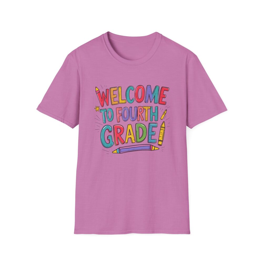 Welcome to Fourth Grade - Unisex Soft style T-Shirt - Image 45