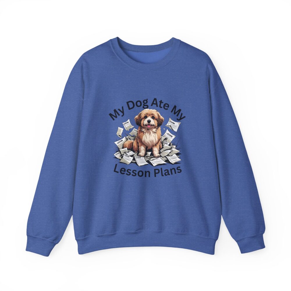 My Dog Ate My Lesson Plans -  Crewneck Sweatshirt - Image 33