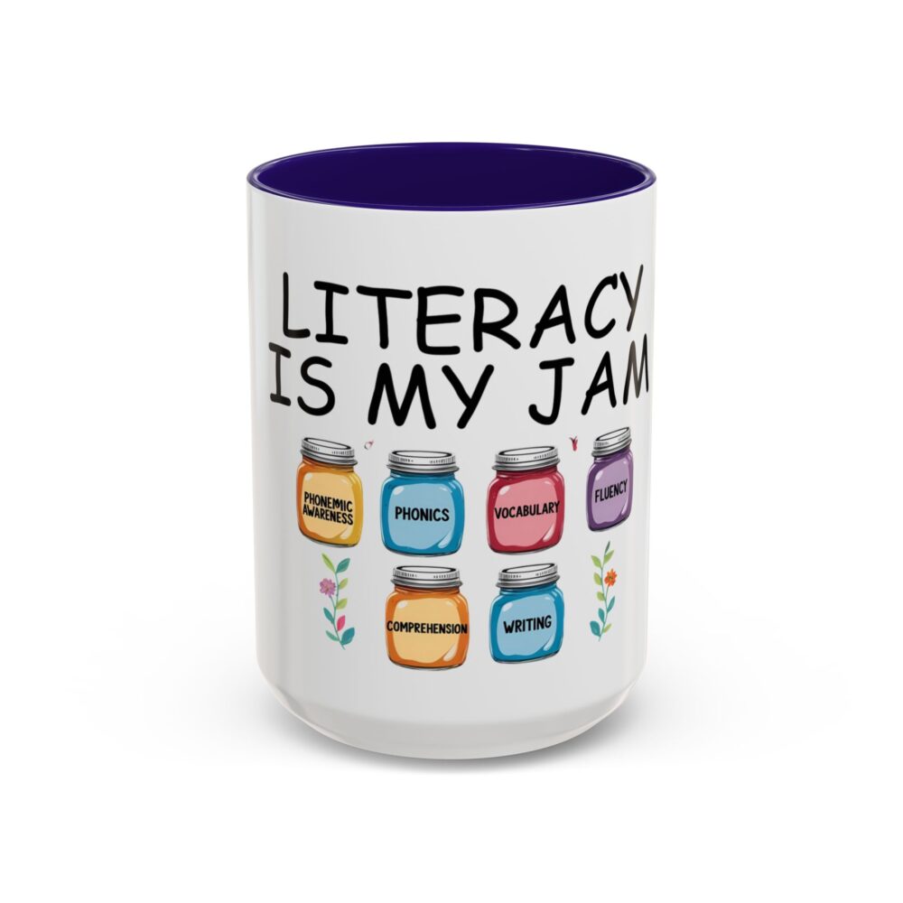 Literacy is My Jam - Colorful Mugs (11oz, 15oz) - Image 33