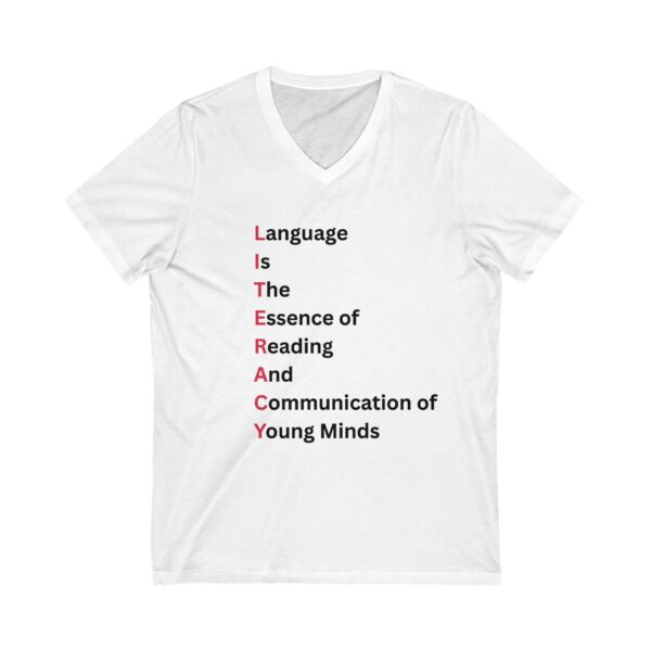 LITERACY - Unisex V-Neck Tee