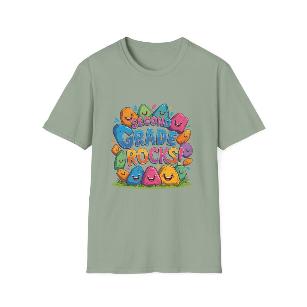 Second Grade Rocks - Unisex Soft style T-Shirt - Image 17