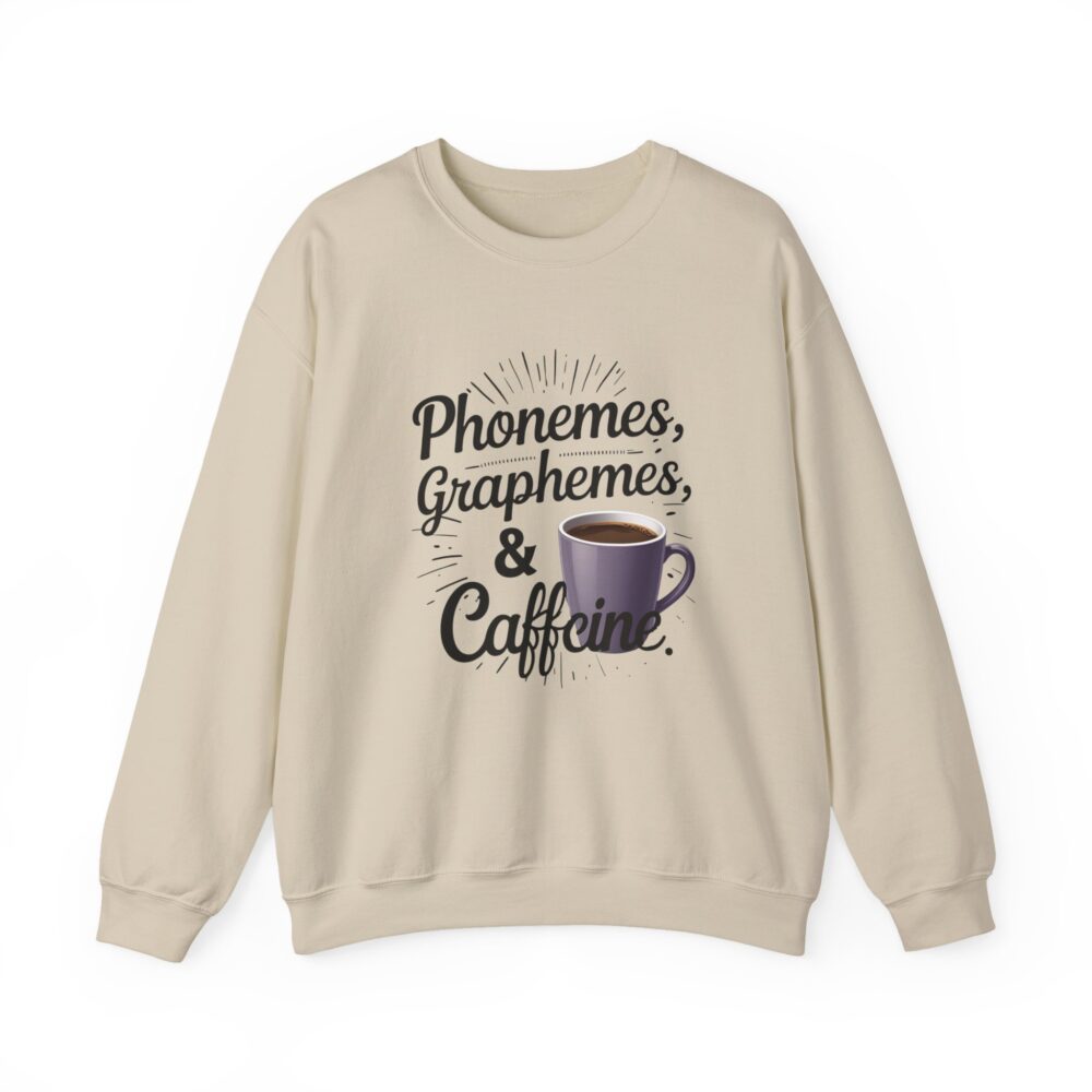 Caffeine & Phonemes Crewneck Sweatshirt | - Image 9