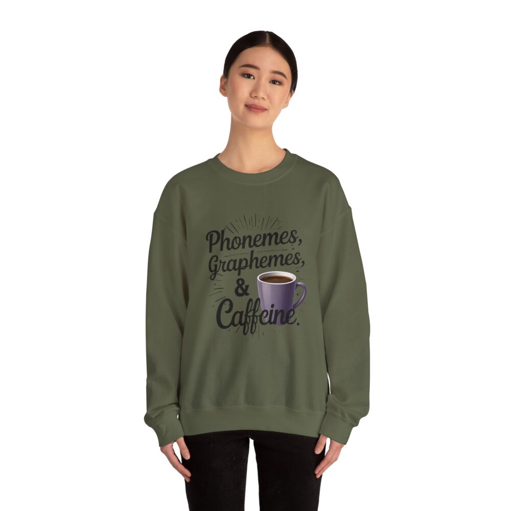 Caffeine & Phonemes Crewneck Sweatshirt | - Image 16