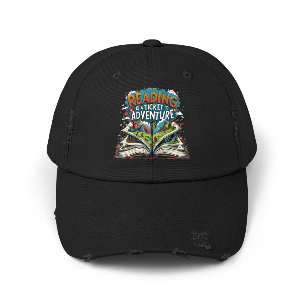 Reading is a Ticket to Adventure - Unisex Adjustable Baseball Cap