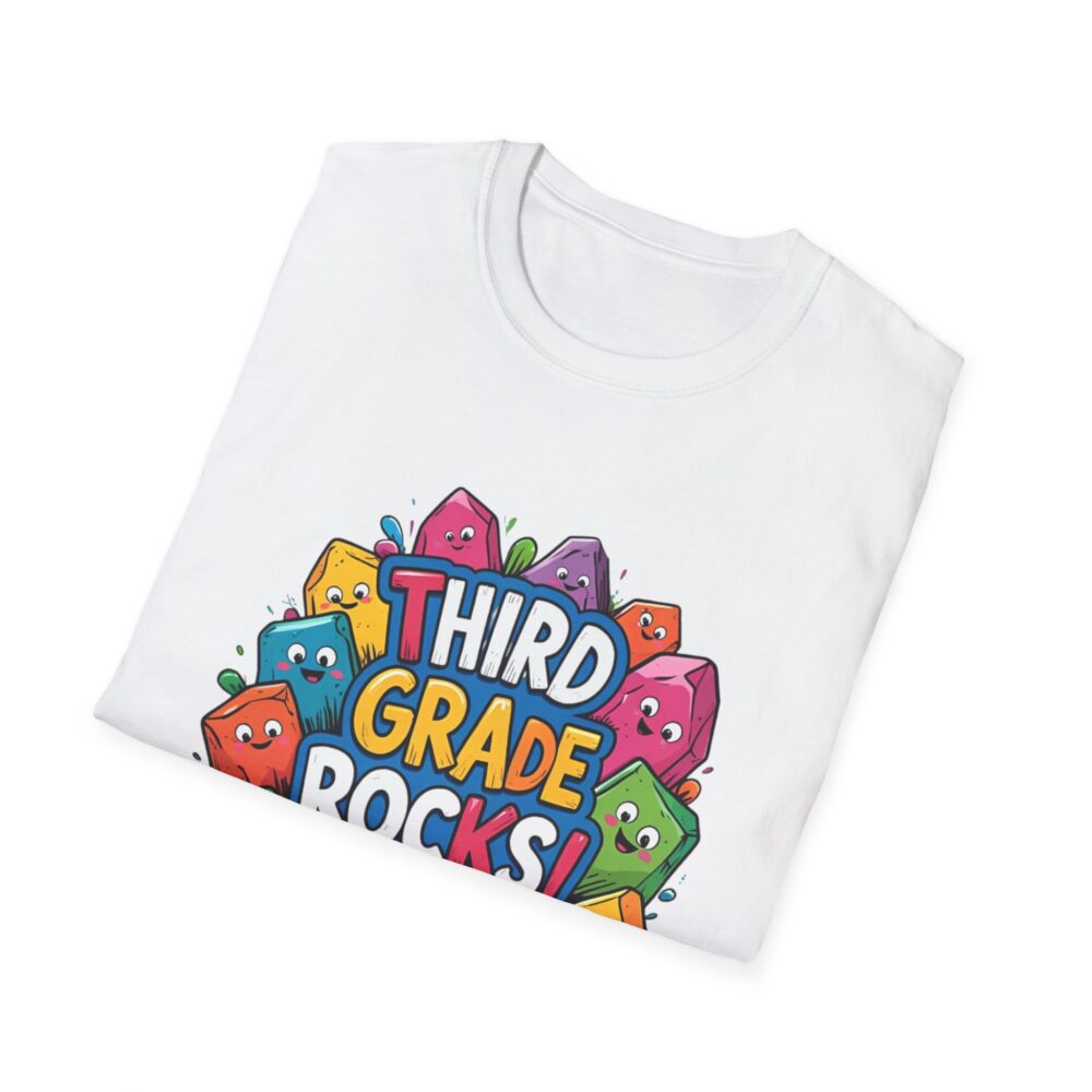 Third Grade Rocks - Unisex Soft style T-Shirt - Image 4