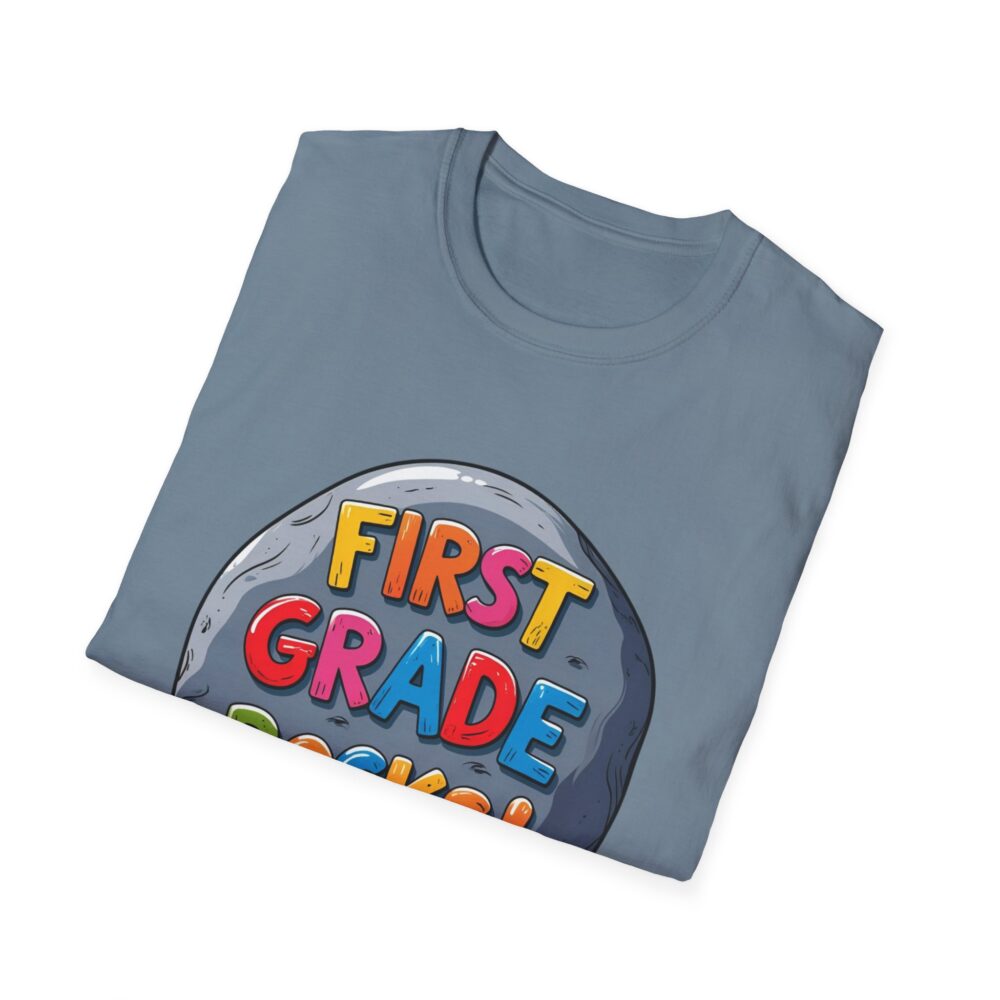 First Grade Rocks - Unisex Soft style T-Shirt - Image 36