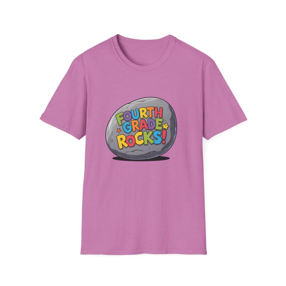 Fourth Grade Rocks - Unisex Soft style T-Shirt - Image 45