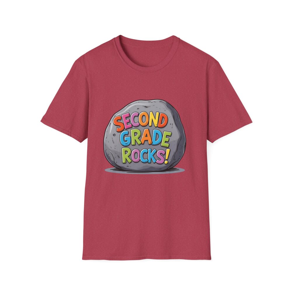 Second Grade Rocks - Unisex Soft style T-Shirt - Image 57