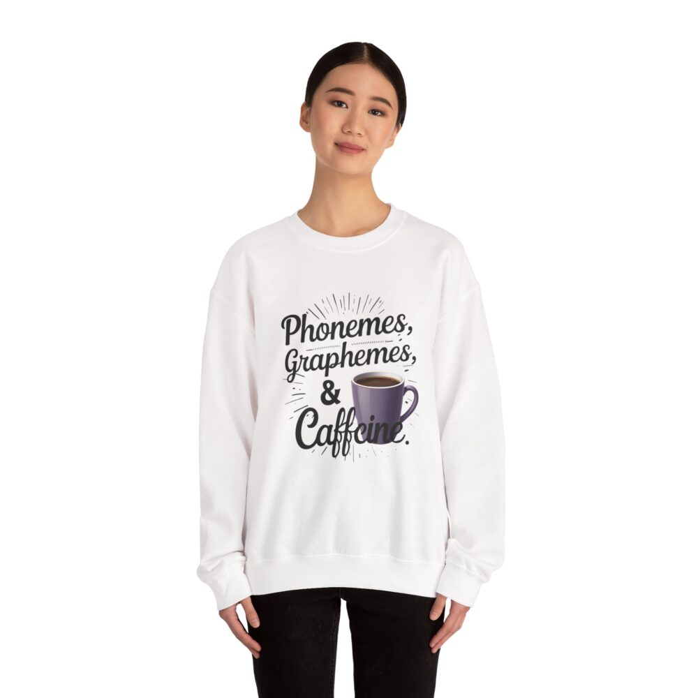 Caffeine & Phonemes Crewneck Sweatshirt | - Image 4