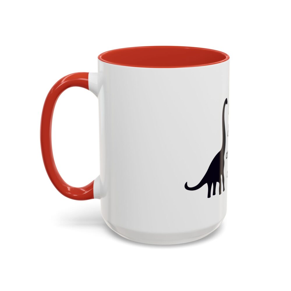 Dinosaurs Didn't Read, and Now They are Extinct (B&W) - Coffee Mug - Image 31