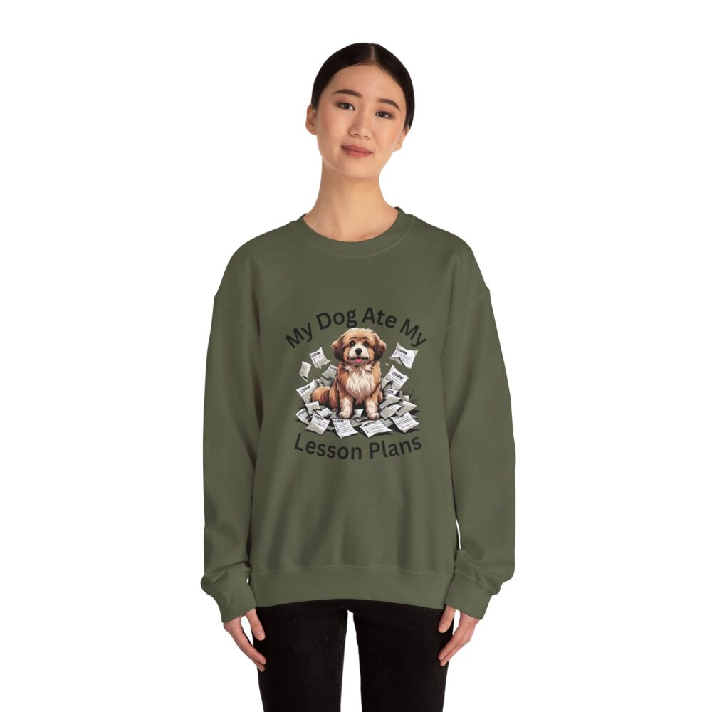 My Dog Ate My Lesson Plans -  Crewneck Sweatshirt - Image 24