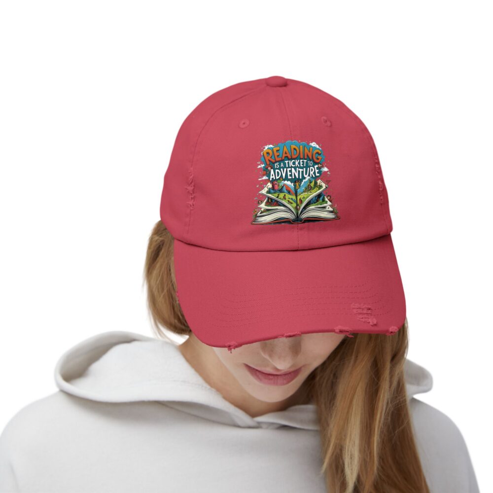 Reading is a Ticket to Adventure - Unisex Adjustable Baseball Cap - Image 32