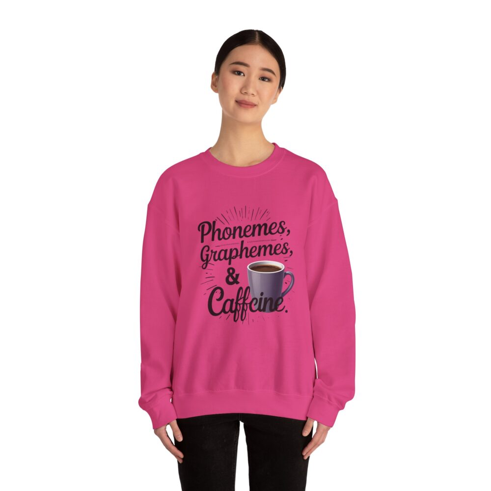 Caffeine & Phonemes Crewneck Sweatshirt | - Image 36