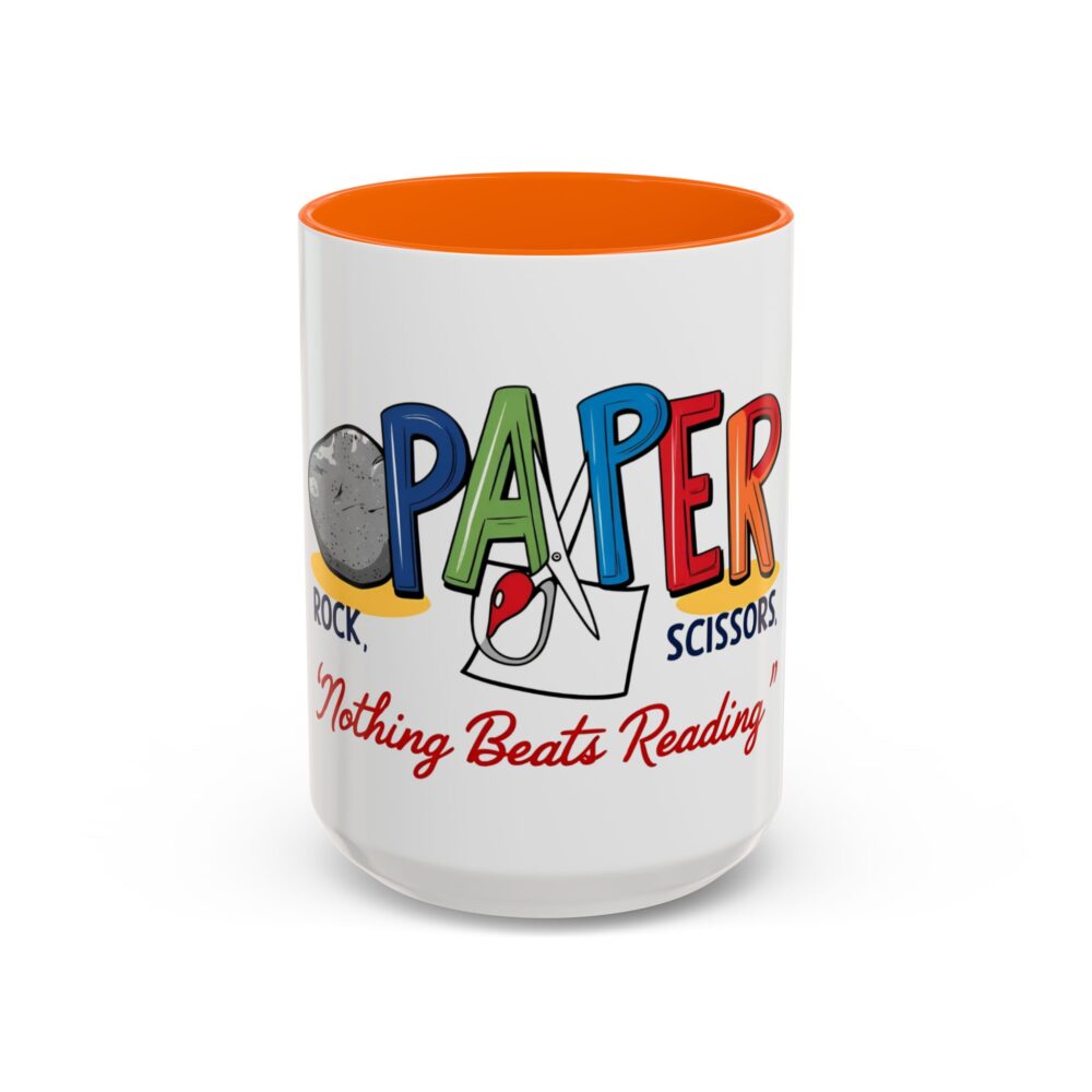 Rock, Paper, Scissors, Nothing Beats Reading - Coffee Mug - Image 53