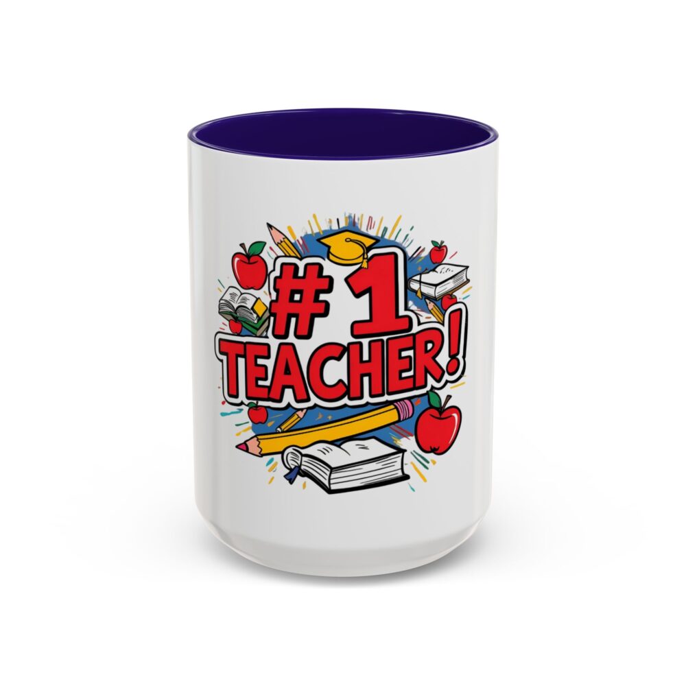 #1 Teacher - Colorful Mugs (11oz, 15oz) - Image 33