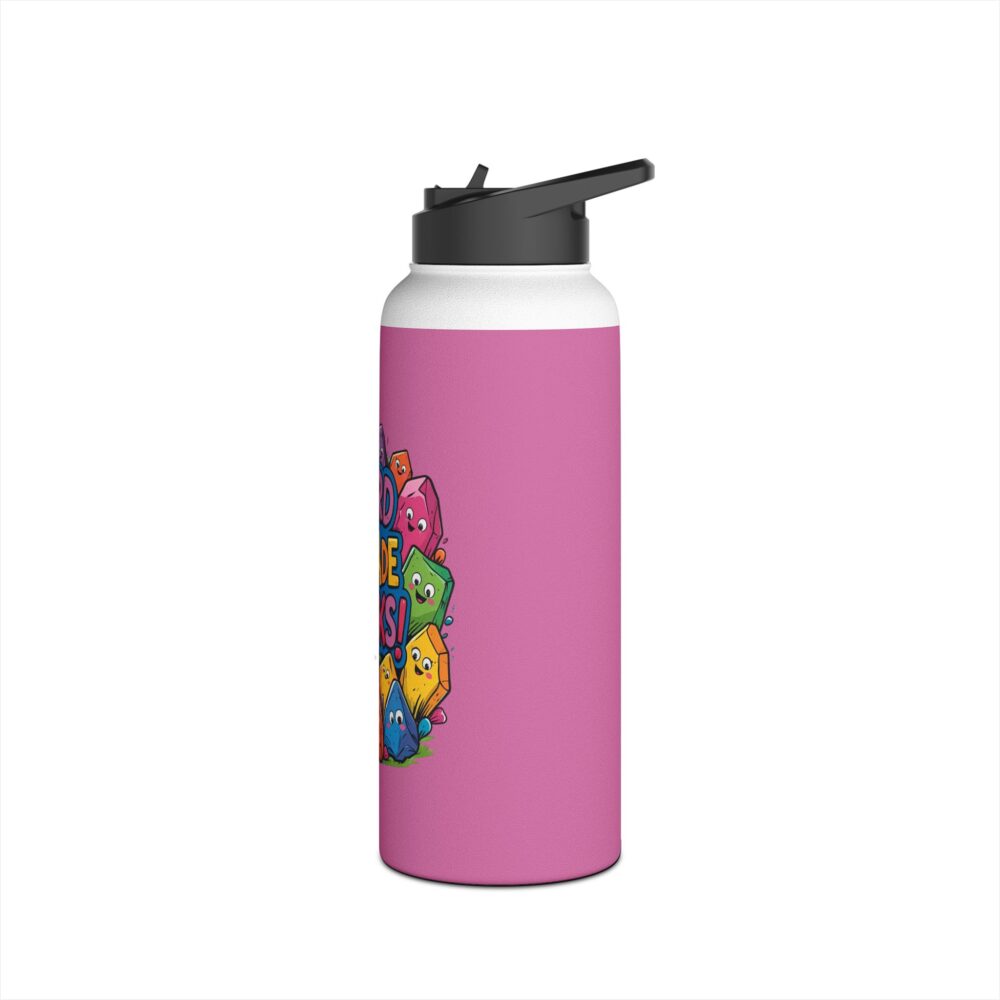 Third Grade Rocks (pink) - Stainless Steel Water Bottle - Image 12