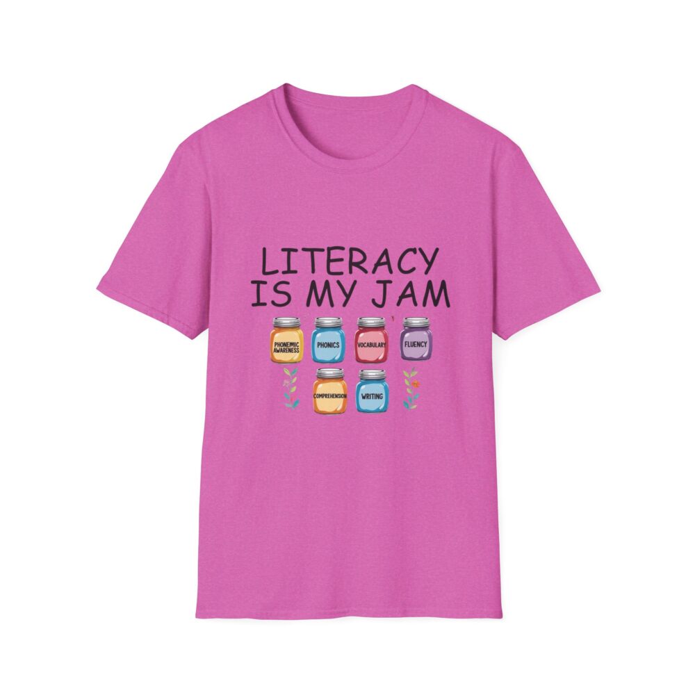 Literacy is My Jam - Unisex Soft Style T-Shirt - Image 57
