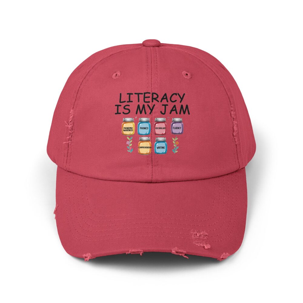 Literacy is My Jam - Unisex Adjustable Baseball Cap - Image 25