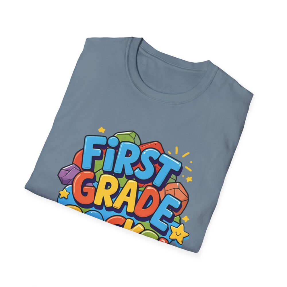 First Grade Rocks - Unisex Soft style T-Shirt - Image 36