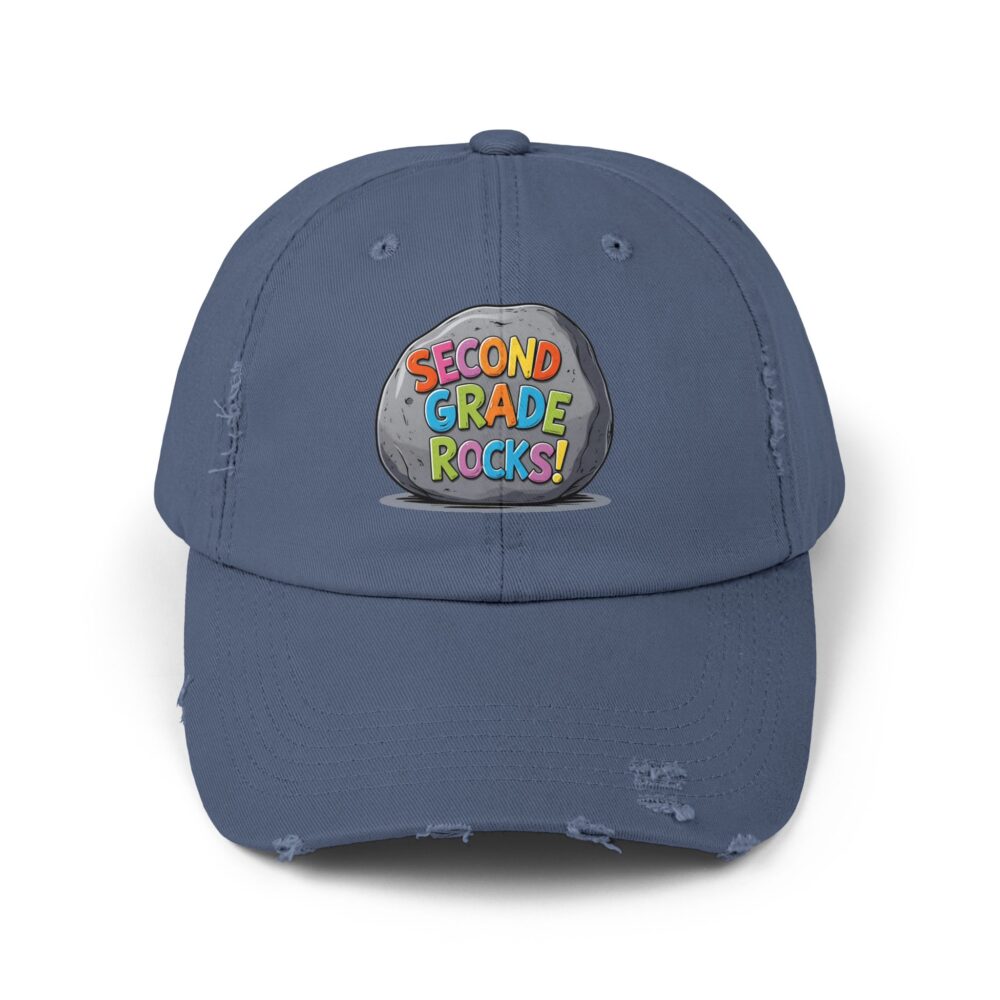 Second Grade Rocks, Unisex Adjustable Baseball Cap - Image 17