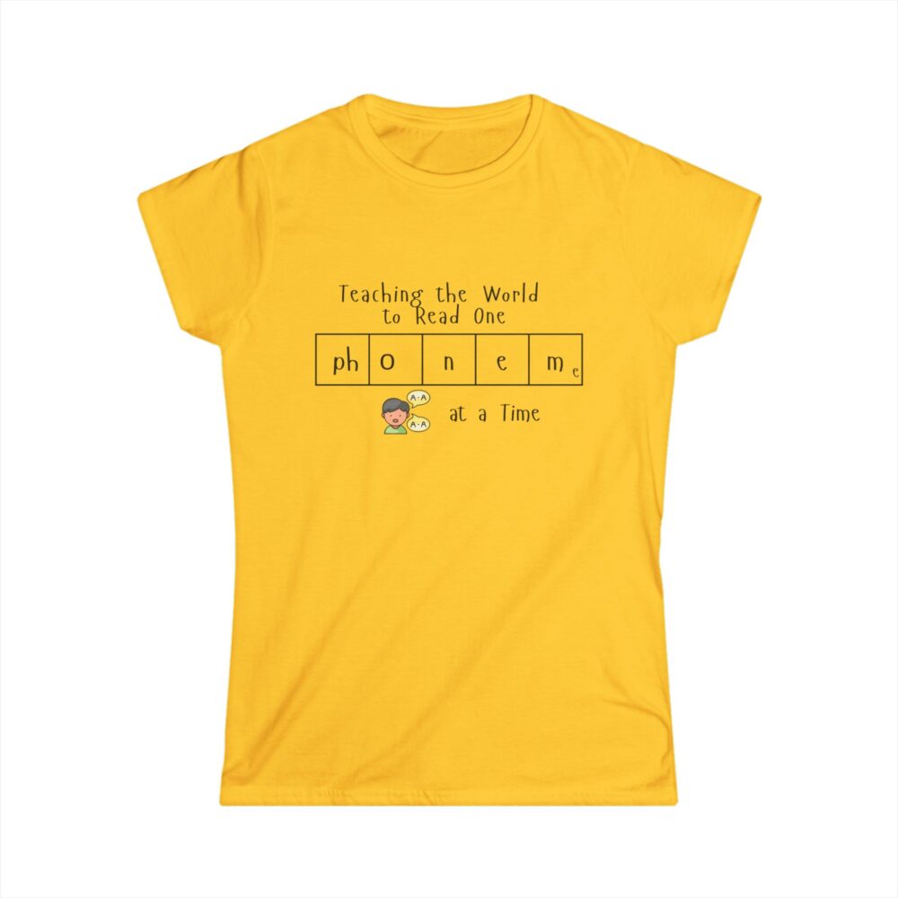 Teaching the World to Read One "Phoneme" at a Time - Women's Soft style t-shirt - Image 7