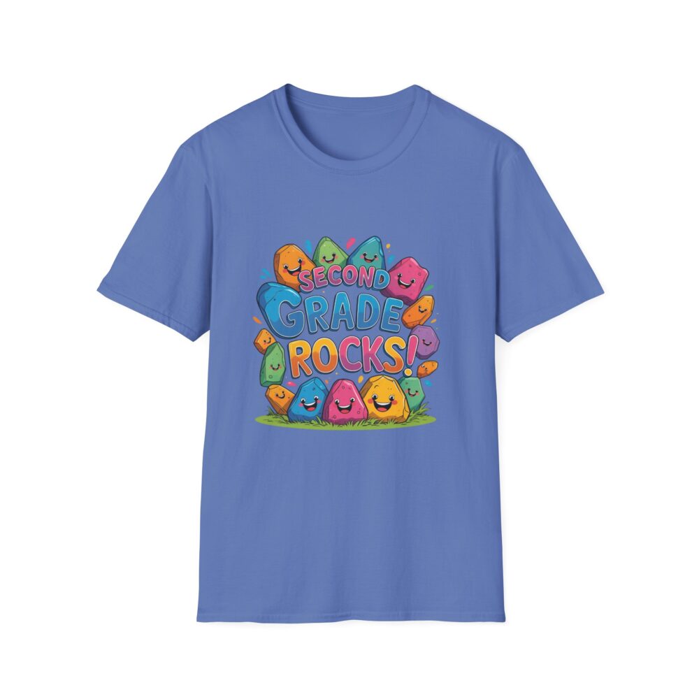 Second Grade Rocks - Unisex Soft style T-Shirt - Image 29