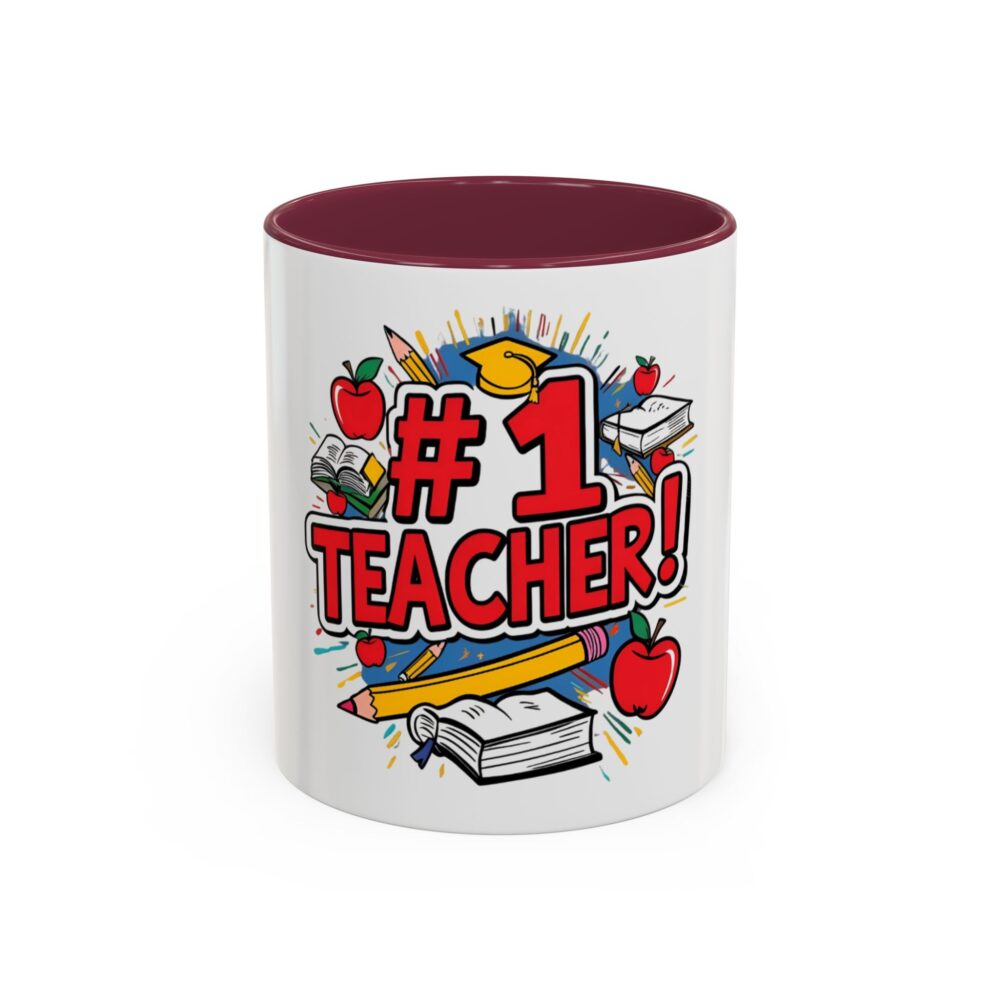 #1 Teacher - Colorful Mugs (11oz, 15oz) - Image 13