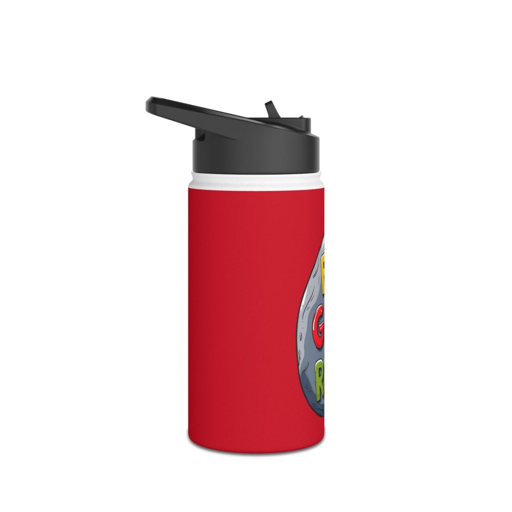 First Grade Rocks (red) - Stainless Steel Water Bottle - Image 3
