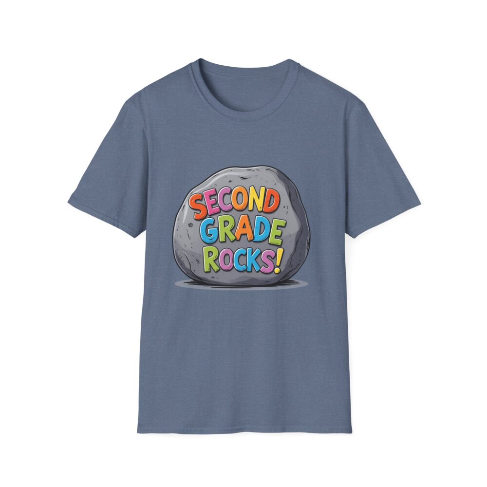 Second Grade Rocks - Unisex Soft style T-Shirt - Image 37