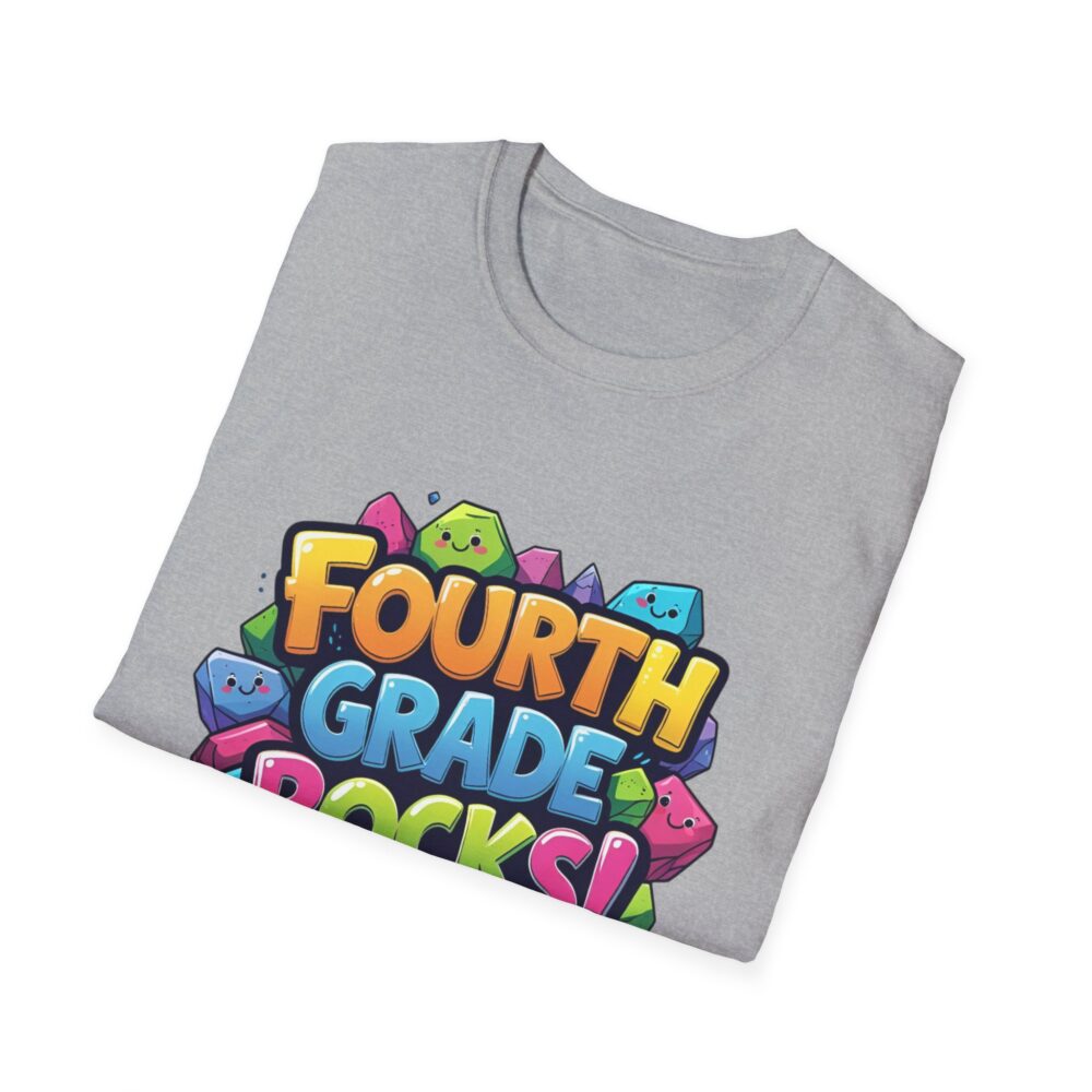 Fourth Grade Rocks - Unisex Soft style T-Shirt - Image 16