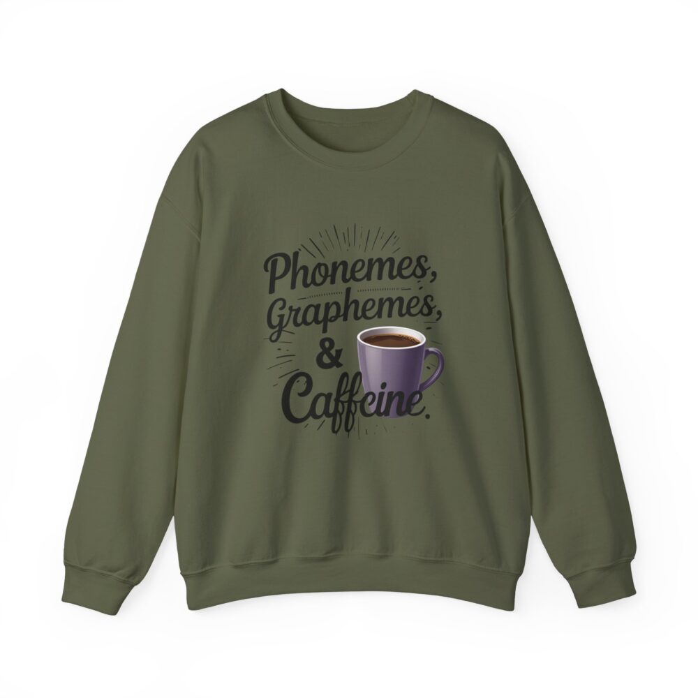 Caffeine & Phonemes Crewneck Sweatshirt | - Image 13