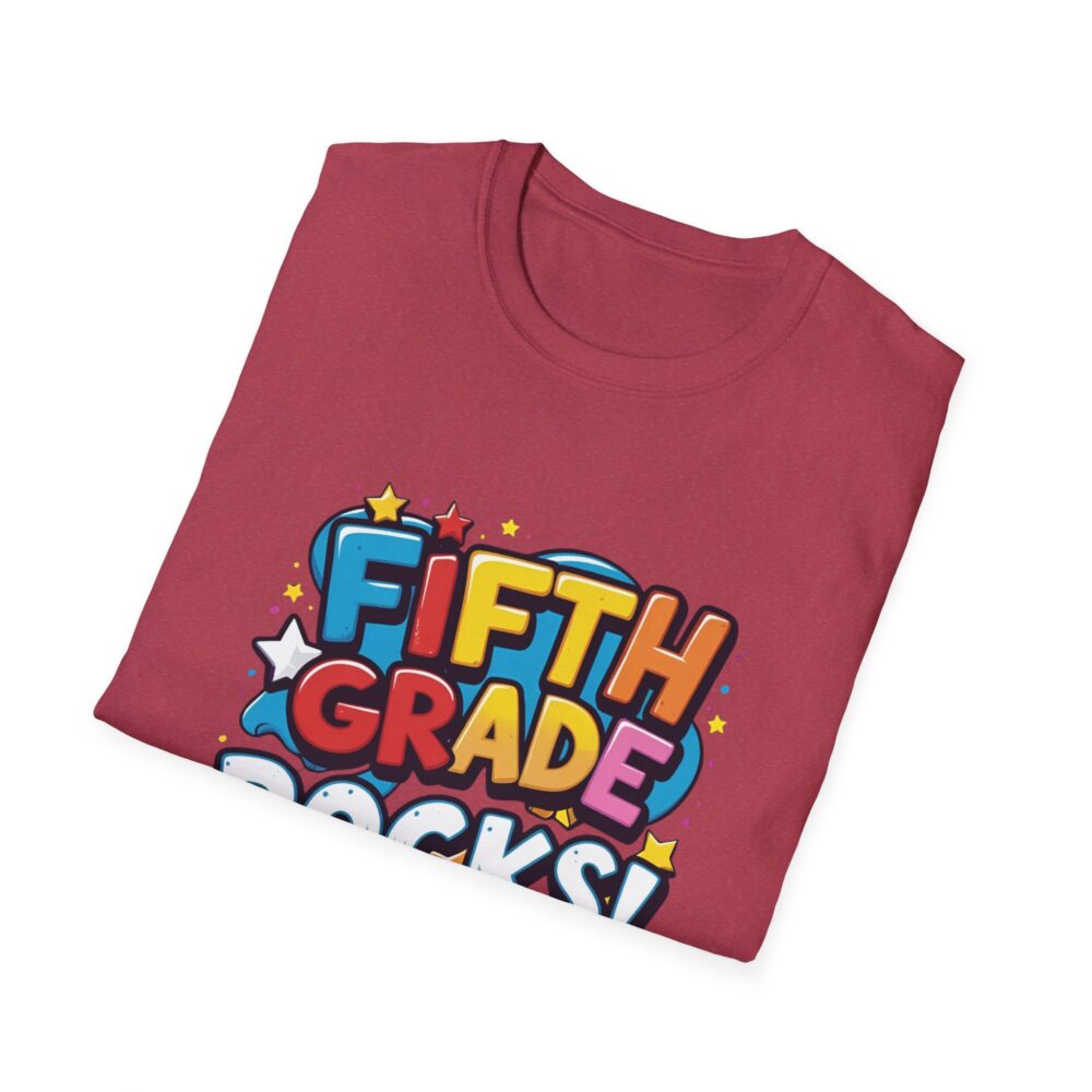 Fifth Grade Rocks - Unisex Soft style T-Shirt - Image 60