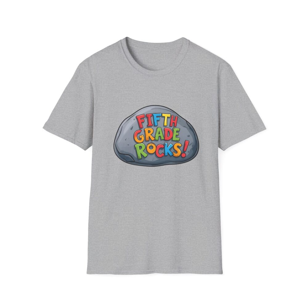 Fifth Grade Rocks - Unisex Soft style T-Shirt - Image 13