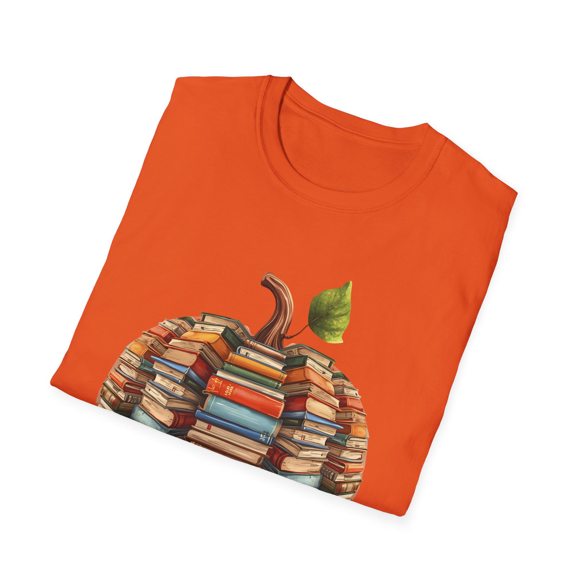 Pumpkin-Unisex Soft style T-Shirt - Image 4