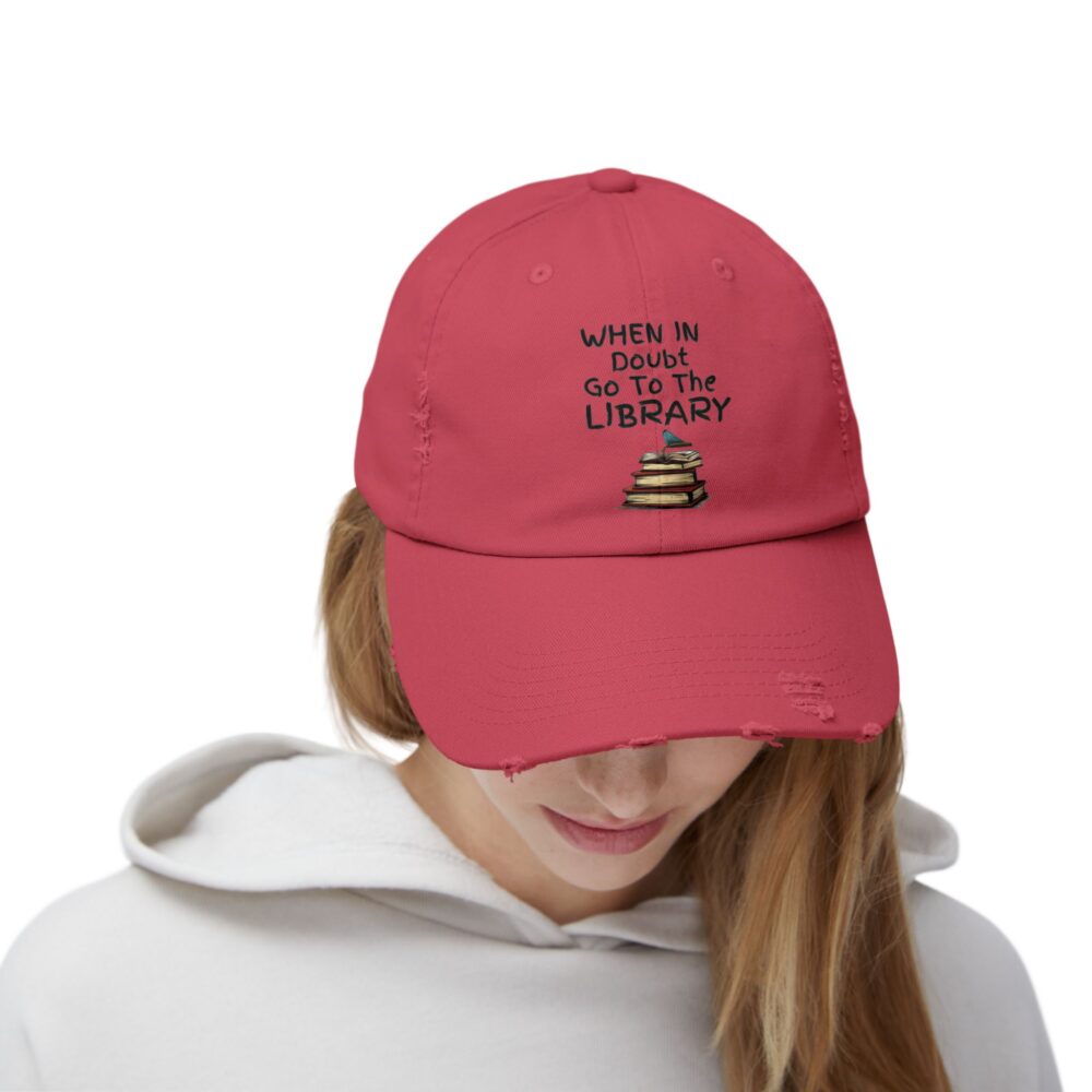 When in Doubt Go To The Library - Unisex Adjustable Baseball Cap - Image 28