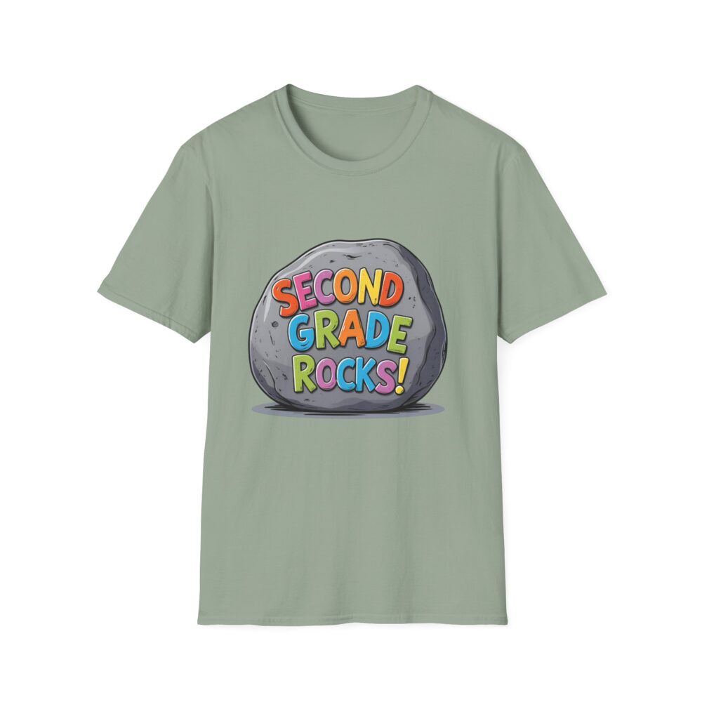 Second Grade Rocks - Unisex Soft style T-Shirt - Image 17