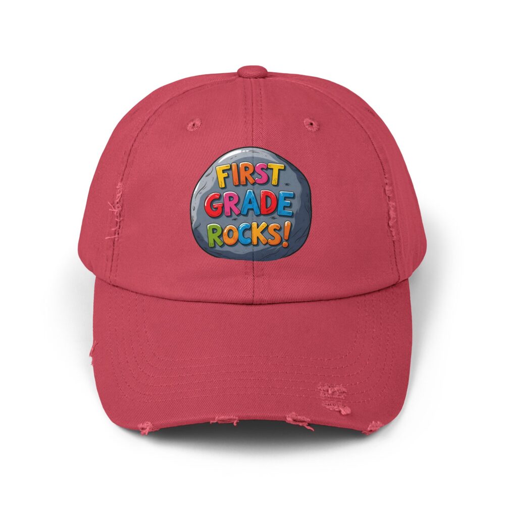 First Grade Rocks, Unisex Adjustable Baseball Cap - Image 29