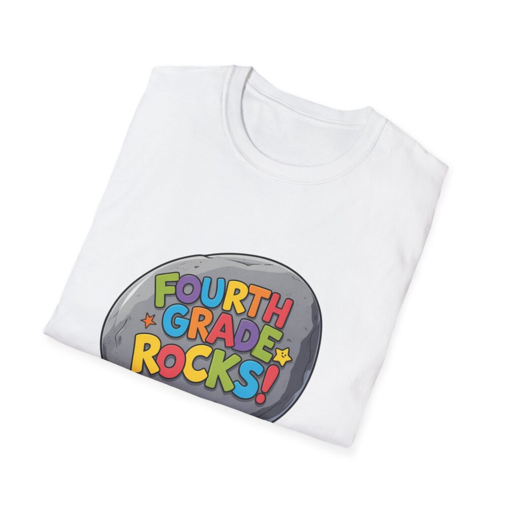 Fourth Grade Rocks - Unisex Soft style T-Shirt - Image 4