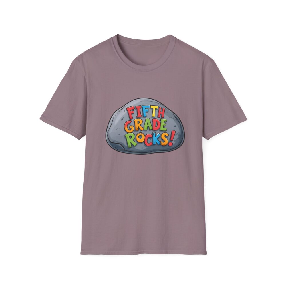 Fifth Grade Rocks - Unisex Soft style T-Shirt - Image 49