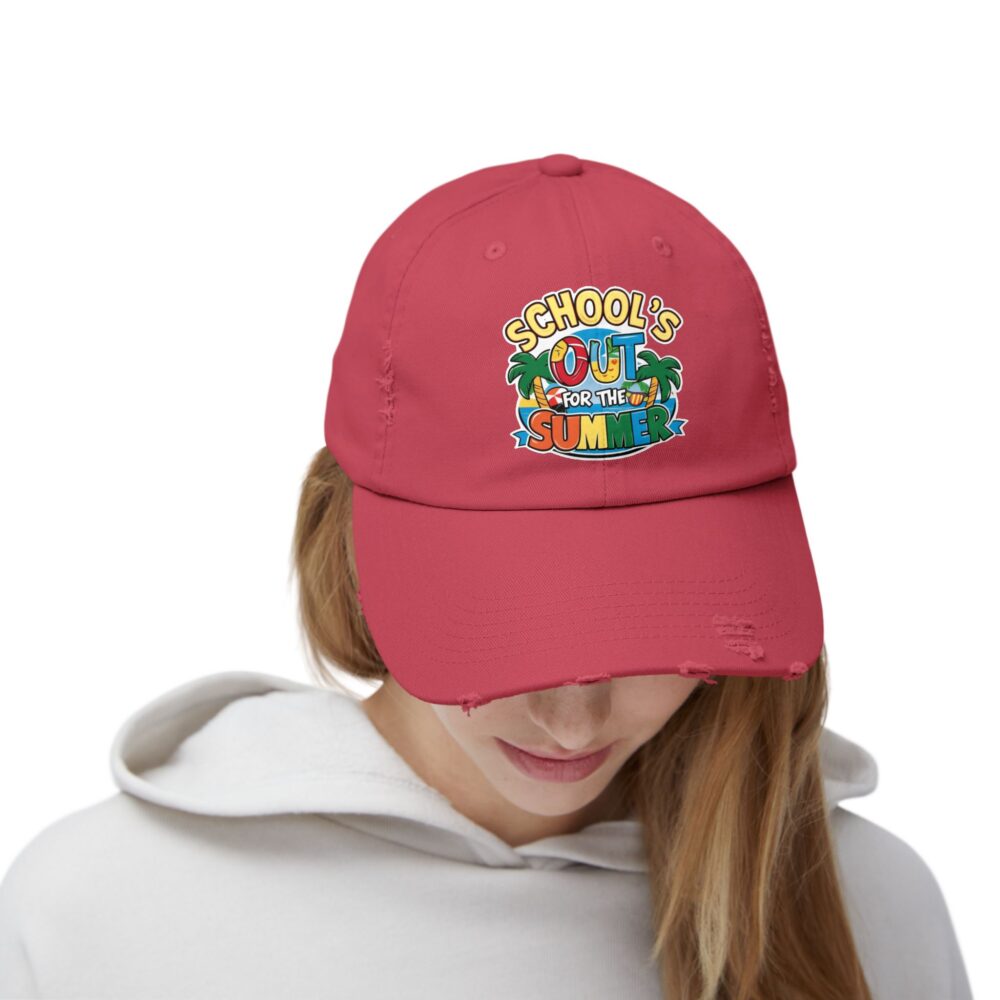 School's Out - Fun Summer Hat, Unisex Adjustable Baseball Cap - Image 32