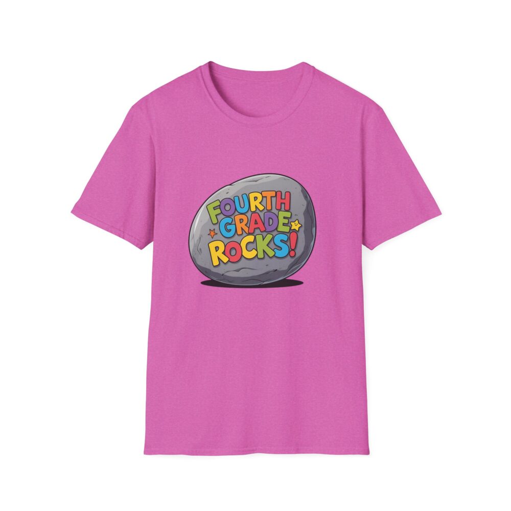 Fourth Grade Rocks - Unisex Soft style T-Shirt - Image 53