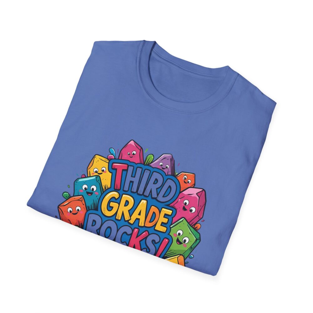 Third Grade Rocks - Unisex Soft style T-Shirt - Image 32